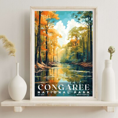 Congaree National Park Poster, Travel Art, Office Poster, Home Decor | S6 - image6